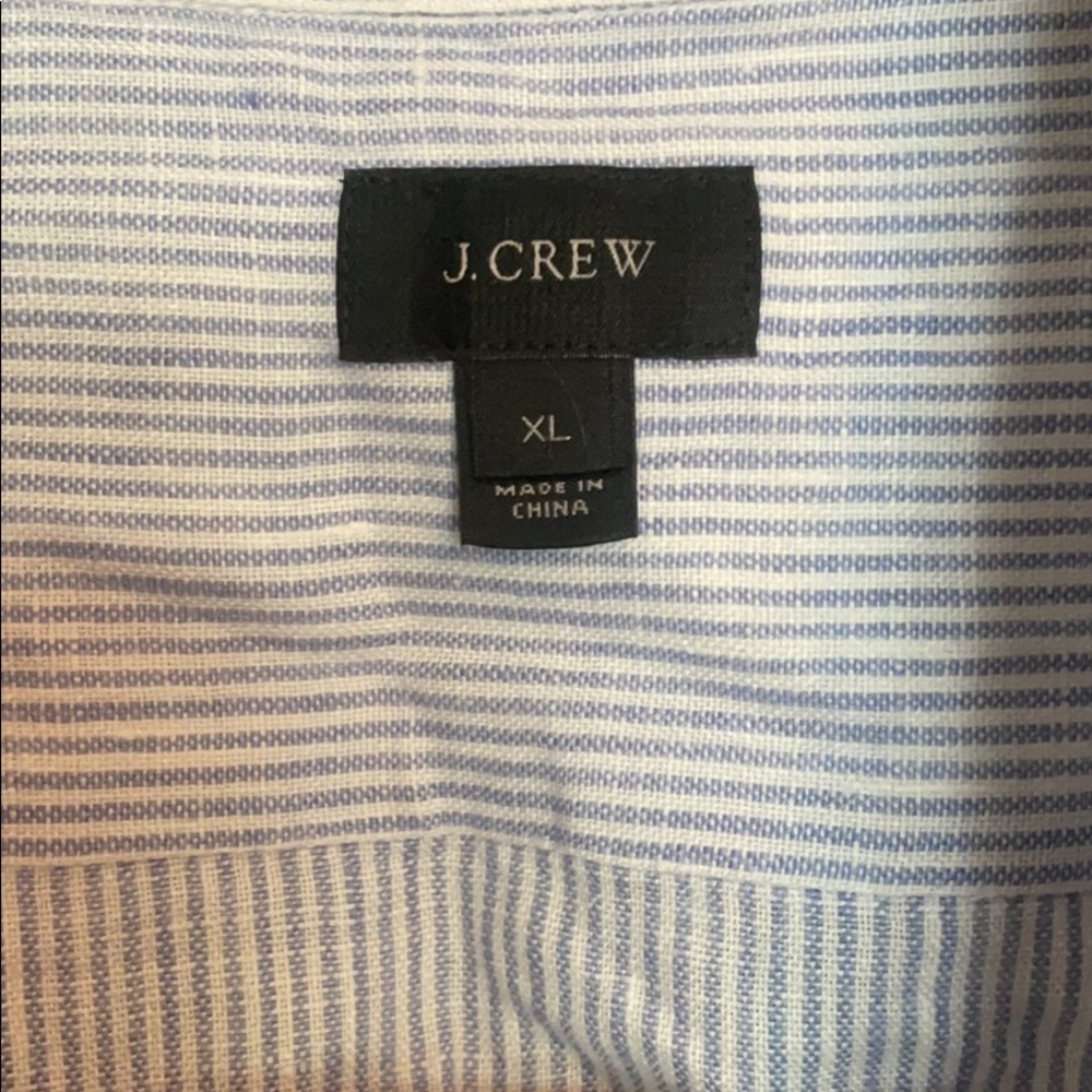 JCrew men’s XL striped dress shirt. Barely worn.